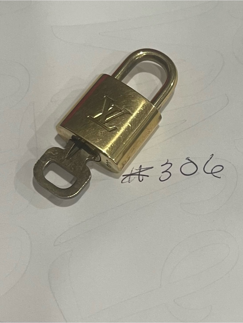 Louis Vuitton Brass Padlock with Key #306